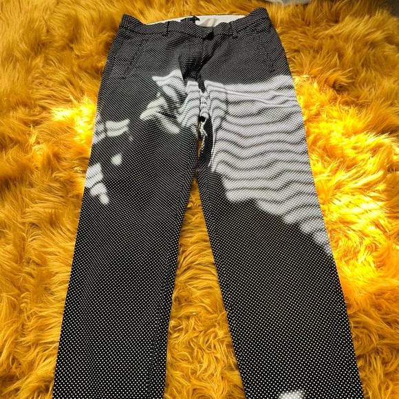 Polka dot, mid leg length dress pants. Fits nice around the waist. - Picture 2 of 3